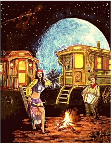 Gypsy Moon Painting By Larry Lamb