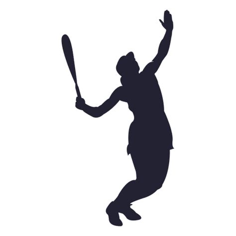 Silhouette Woman Tennis Player Transparent Png And Svg Vector File