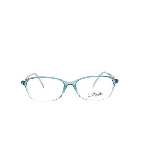 Silhouette Spx Illusion 1583 75 5010 Eyeglasses 50 14 130 Turquoise Gradient 030518646117