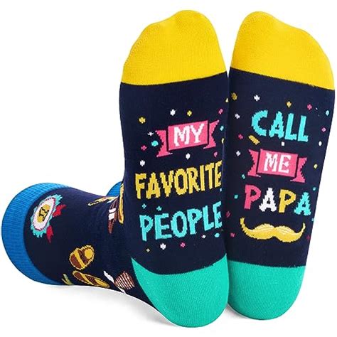 Novelty Dad Unisex Adult S Dark Blue Crew Socks Happypop