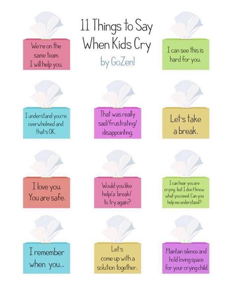 11 Things To Say When Kids Cry Gozen Mindfulness For Kids