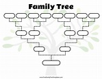 Blank Family Tree Template – Free Family Tree Templates