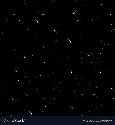 Seamless Pattern Of The Starry Sky Royalty Free Vector Image