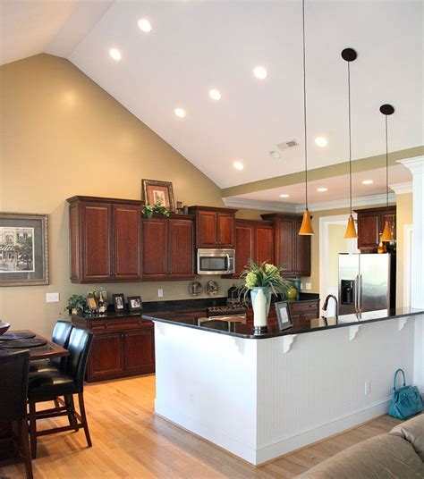 The Summerhill Plan 1090 Vaulted Ceiling Kitchen Sloped Ceiling