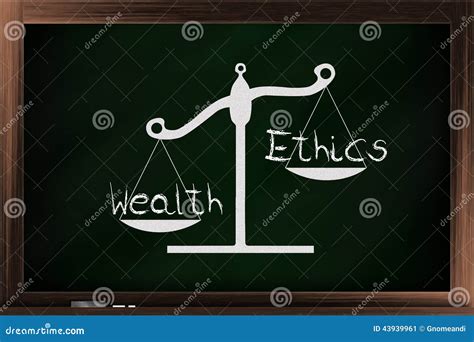 Scale Of Ethics And Wealth Stock Illustration Image 43939961