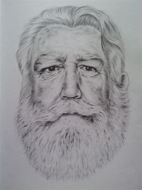 Old Man Beard Drawing