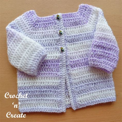 Easy Peasy Baby Cardigan Free Crochet Pattern Crochet N Create