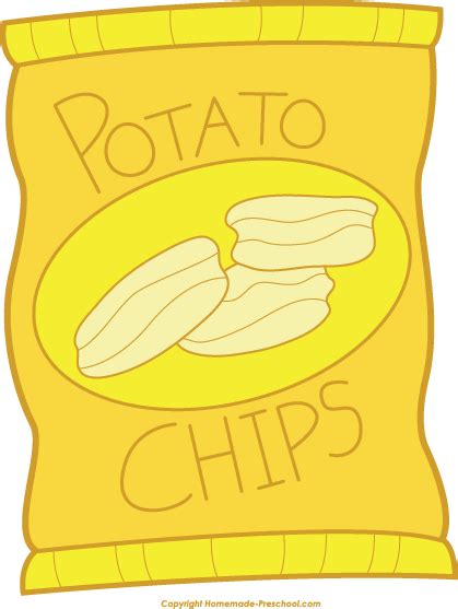 Download Potato Chips Clipart Snack Potato Chips Bag Clip Art Full