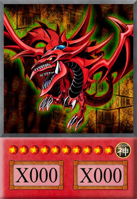 Yu Gi Oh Anime Card Slifer The Sky Dragon By Jtx1213 On Deviantart