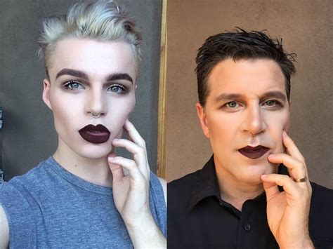 Father And Son Take Makeup Selfie Popsugar Beauty