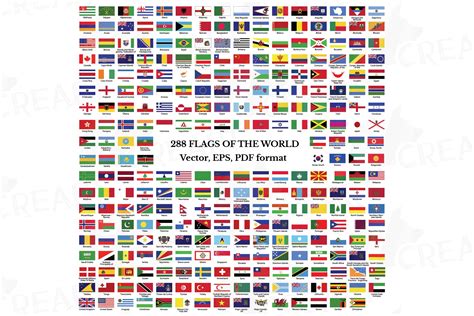 Flags Collection Of The World 288 Vector Flags Vectors