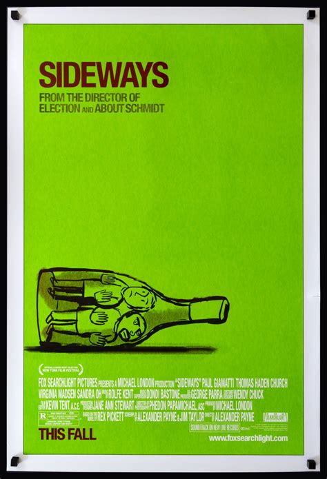 Sideways 2004 Original One Sheet Movie Poster Original Film Art