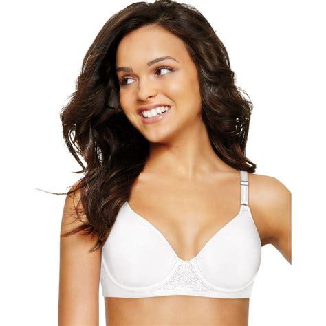 hanes hanes womens ultimate smooth inside and out underwire bra 36a white