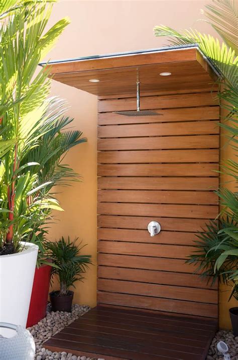 9 Outdoor Shower Floor Ideas For The Perfect Outdoor Refresh Homenish