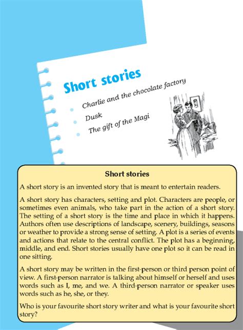 Short Stories For 6th Graders