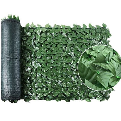 Younar Artificial Privacy Screening Roll Garden Artificial Ivy Leaf