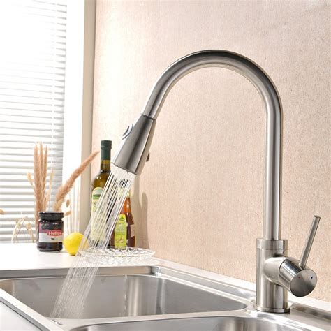 Satin Nickel Faucet With Stainless Steel Sink