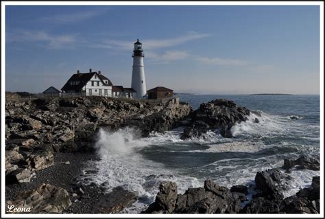 Wallpaper Sea Water Rock Shore Sky Tower Waves Coast