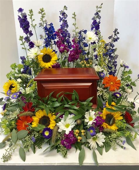 Cremation Urn Surround Funeral Flower Arrangements Funeral Floral