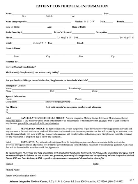 Medical Center New Patient Paperwork Fill Out And Sign Online Dochub