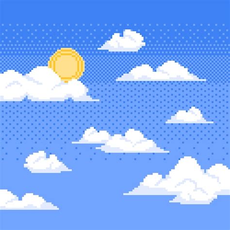 Pixel Art Cloud Images Free Download On Freepik