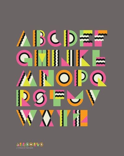 Allsorts Alphabet Art Print By Art Of Troy Society6 In 2020