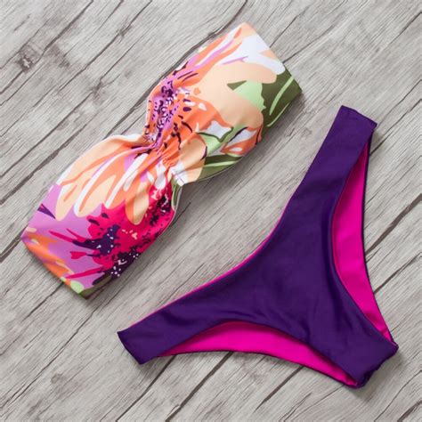 2018 Bandage Sexy Brazilian Bikini Brand Bandeau Biquini Women Swimsuit Bathing Suit Swimwear