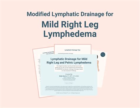 Cancer Rehab Pt — Modified Lymphatic Drainage Diagram For Mild