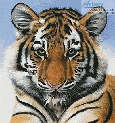 523 x 740 jpeg 92 кб. Little Big Cat Cross Stitch Pattern tiger