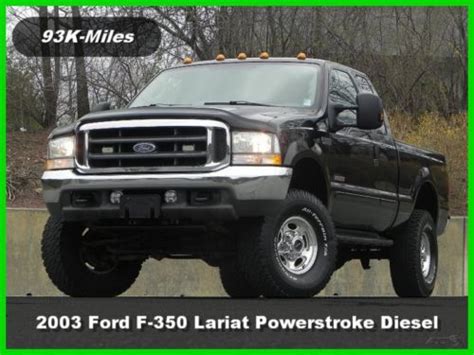 Sell Used 2003 Ford F 350 Lariat Extended Cab Short Bed 4x4 4wd 60l
