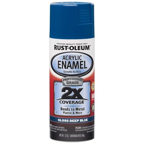 Rust Oleum Gloss Deep Blue Acrylic Enamel Spray Paint