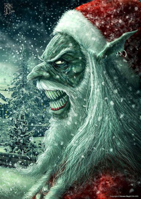 A Digital Christmas Demon Scary Christmas Christmas Horror Creepy
