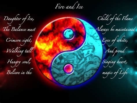 Fire And Ice Yin Yang Ying Yang Ying Yang Wallpaper