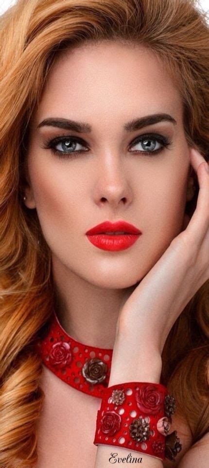 Pin By Anna’s Place On Makeup Perfect Red Lips Woman Face Makeup Beauty