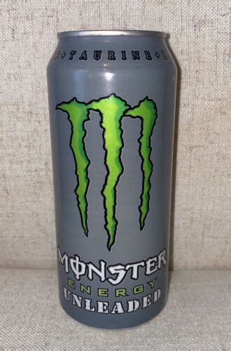 Rare Monster Energy Drink Unleaded 1014 Light Tint Full 16oz Can