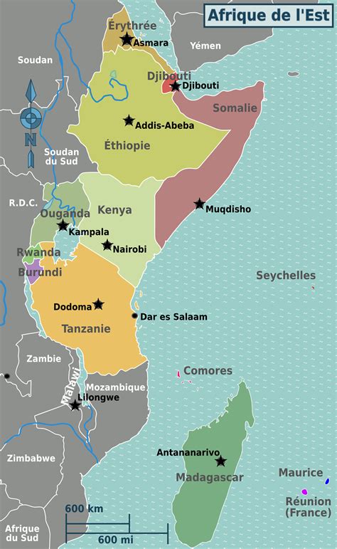 Fileeast Africa Regions Map Frpng Wikimedia Commons