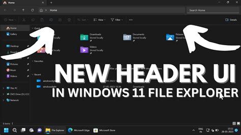 How To Enable New File Explorer Header Ui On Windows 11 Redesign 2023