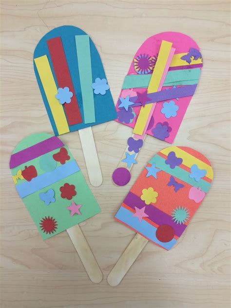 Popsicle Summer Art Craft For Preschoolers Kindergarten Or Summer