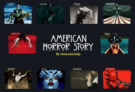 American Horror Story Season Folder Icons By Theiconiclady On Deviantart