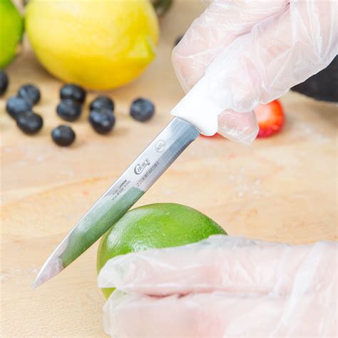 Choice 4 Smooth Edge Paring Knife With White Handle