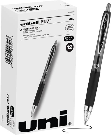 Carousel Checks Inc Fraud Prevention Gel Pen Black Ink 3 Pack Office Products
