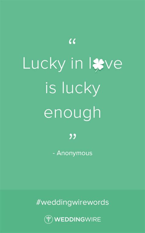 Love Quote Idea St Patricks Day Quote Lucky In Love Is Lucky