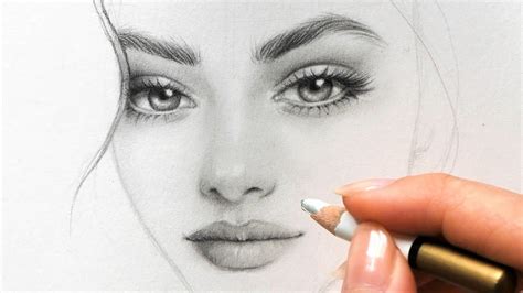 How To Draw A Girl Face With Pencil Sketch Step By St