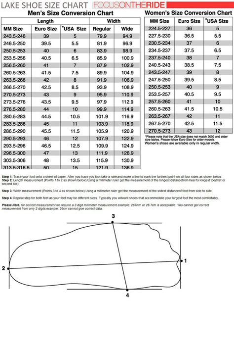 Lake Shoe Size Chart We Will Have The Entire Range Of Lake Flickr