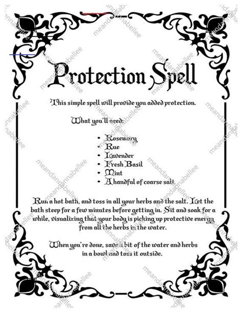 Pin On Protection Spells