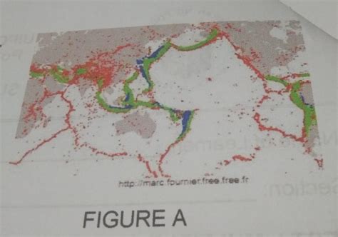 11 Figure A Is A Map Of Earthquake Distribution Represented By Red