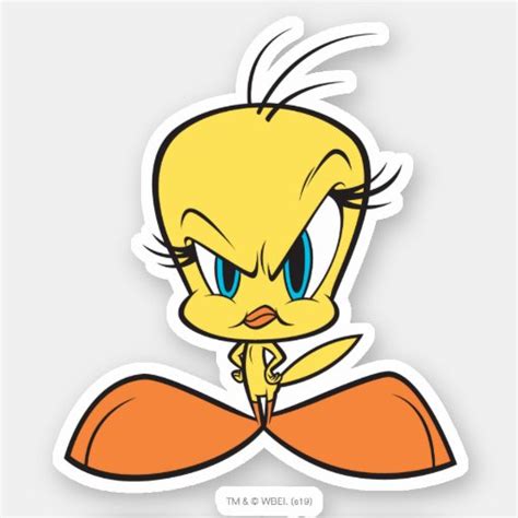 Angry Tweety Sticker Zazzle