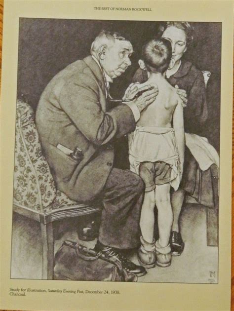 Norman Rockwell Study For Illustration For Post Magazine Charcoal Estate Of Nr Print Art