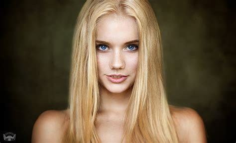 1360x768px free download hd wallpaper women face blonde portrait blue eyes depth of