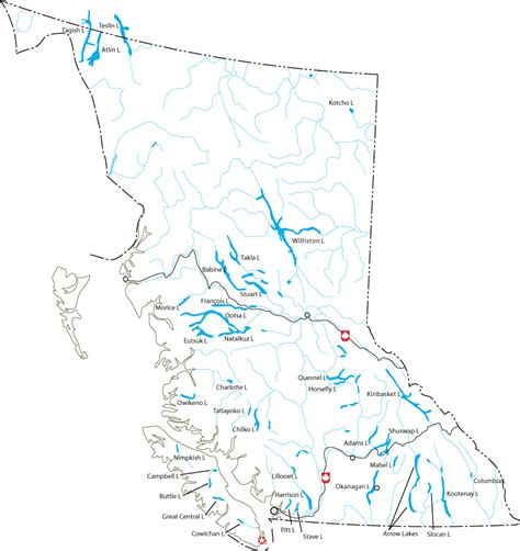 Blank Map Of Bc